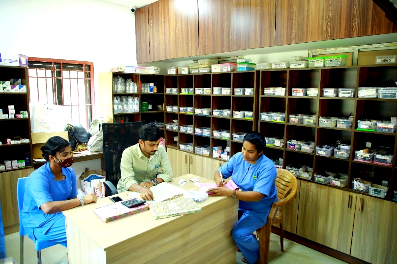 Pharmacy — allopathic and Ayurvedic