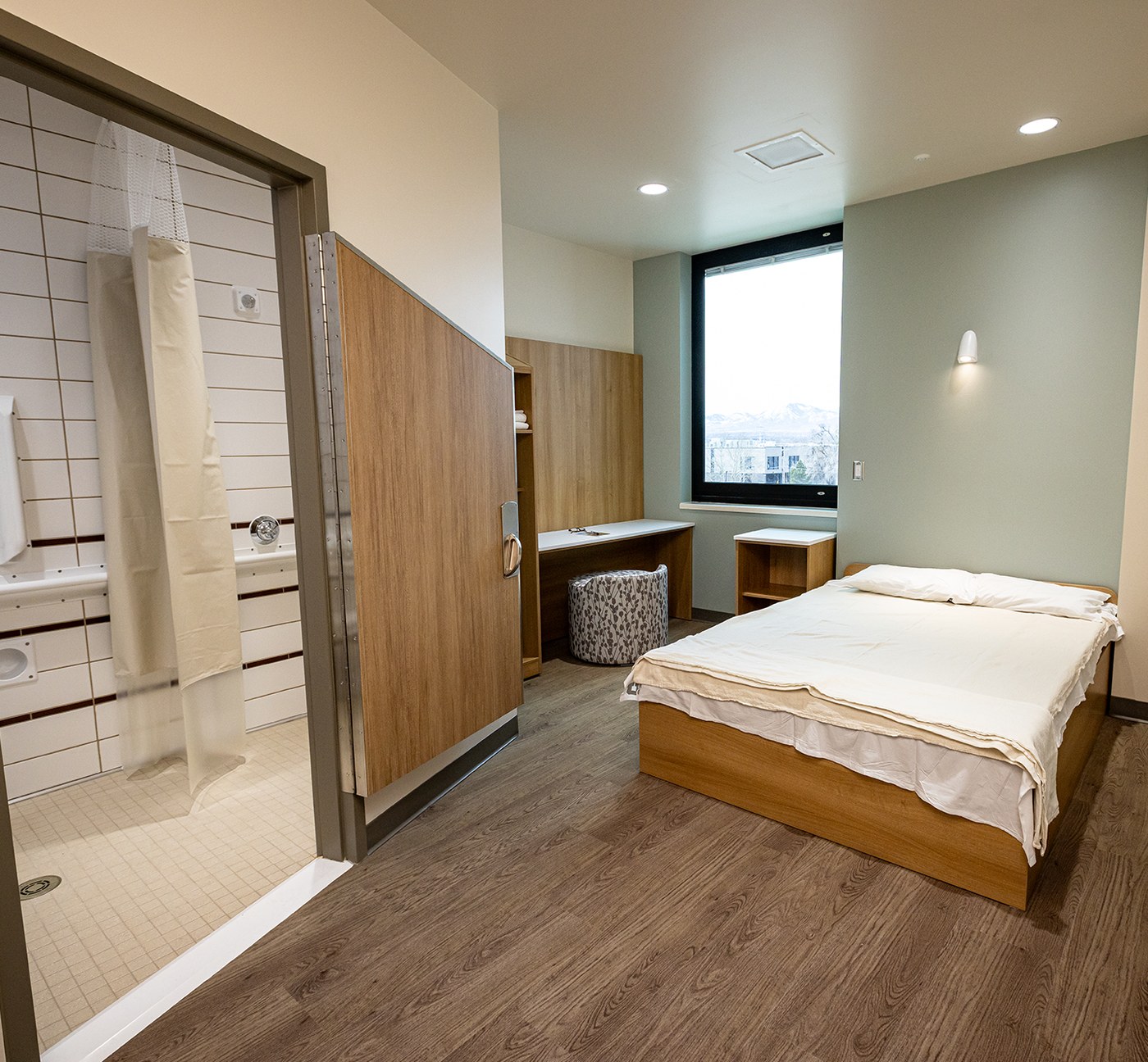 Residential care room at SIMHAR Swasthi Mandir, Palakkad
