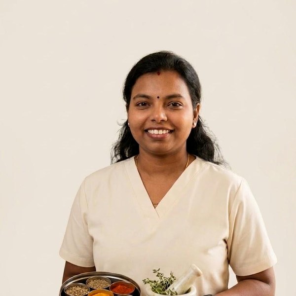 Jaisha Sam SJ, Ayurveda & Panchakarma (Female) at SIMHAR Swasthi Mandir